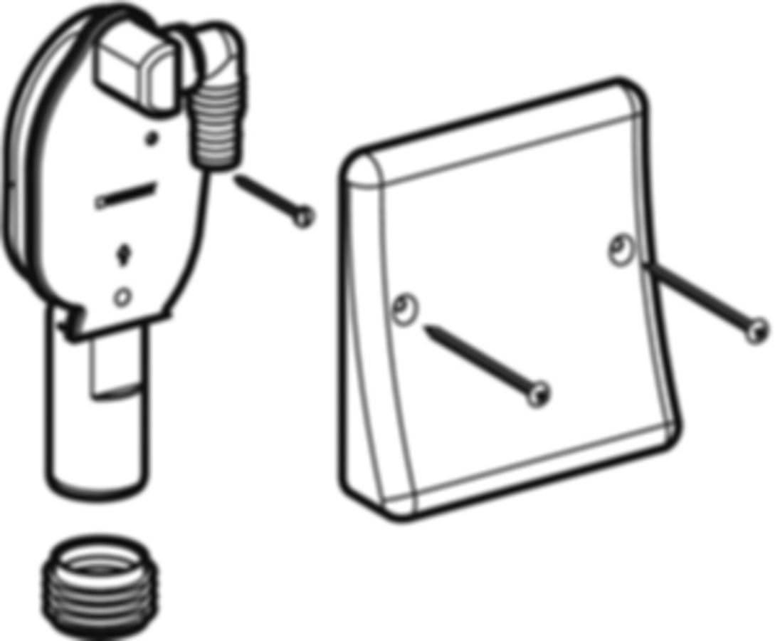 Geberit PE Fertigbauset für UP-Sifon - für Wasch- und Geschirrspülmaschine