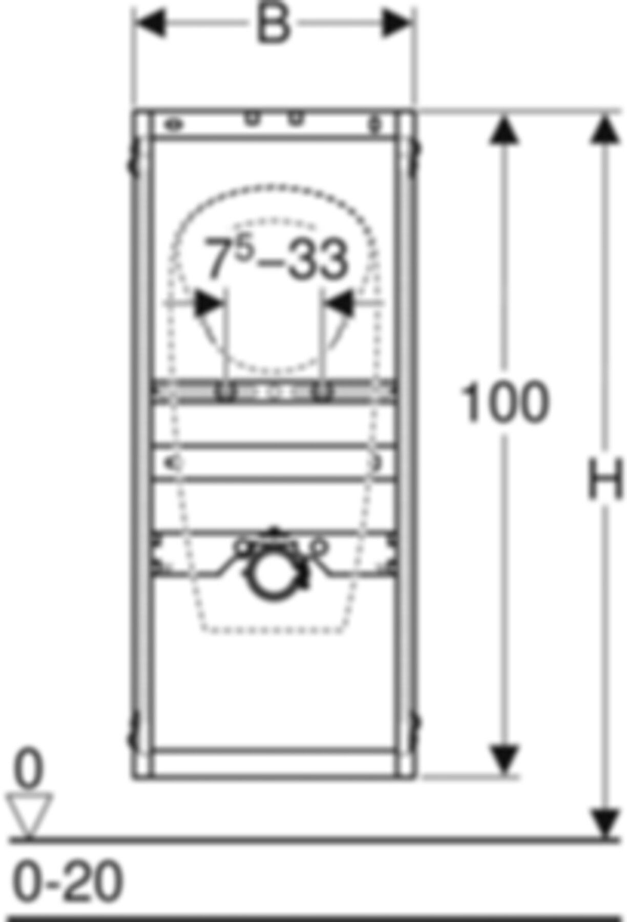 GIS Urinal-Element für 0-Liter