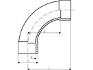 Bogen 90°  PVC-U  PN16 d90DN80 - Metrisch