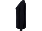Damen-V-Pullover Merino Wool 2XL schwarz - 100% Merinowolle