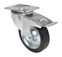 Transportgeräte-Lenkrolle 160 mm - mit Totalfeststeller