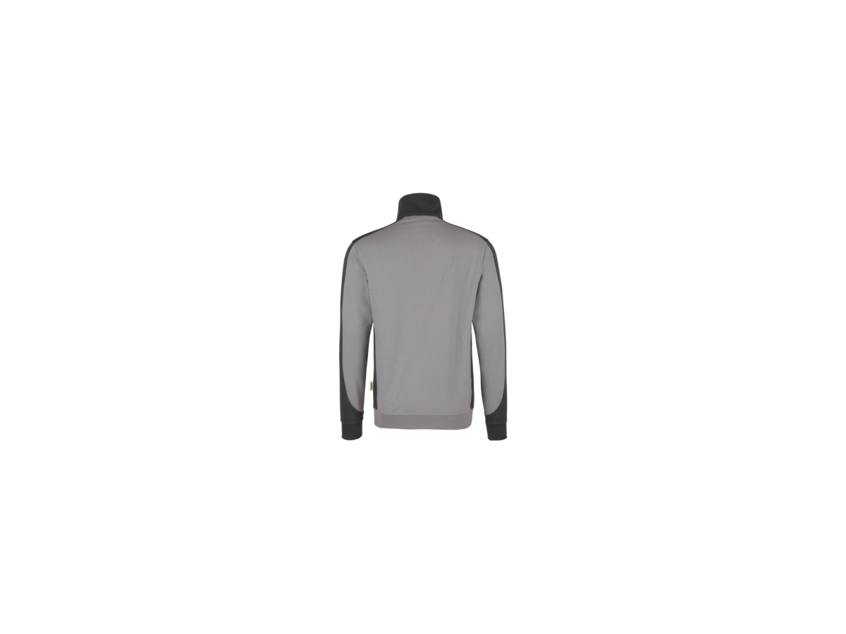 Zip-Sweatsh. Contr. Perf. L titan/anth. - 50% Baumwolle, 50% Polyester
