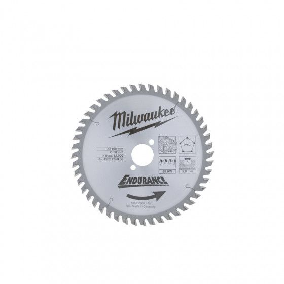 Kreissägeblatt 190 mm 30 mm / 48Z Holz - Milwaukee