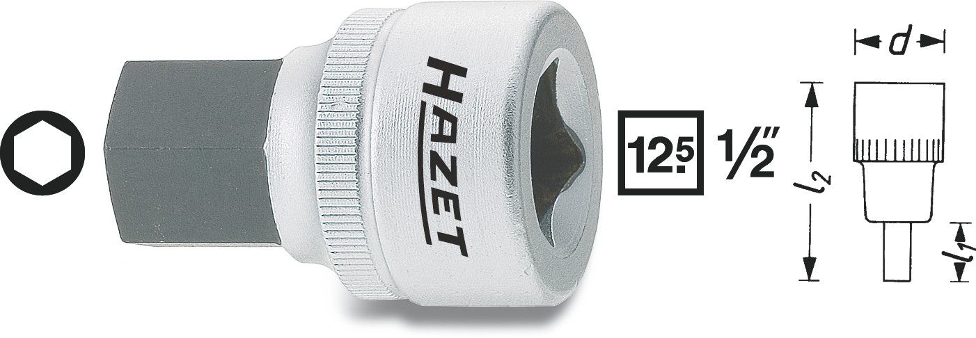 Schraubendreher Einsatz 985 HAZET - 1/2"