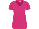 Damen-V-Shirt Perf. Gr. 3XL, magenta - 50% Baumwolle, 50% Polyester, 160 g/m²