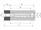 Spreizdübel Ø8x40 mm - Pak à 100 Stk. TOX Barracuda