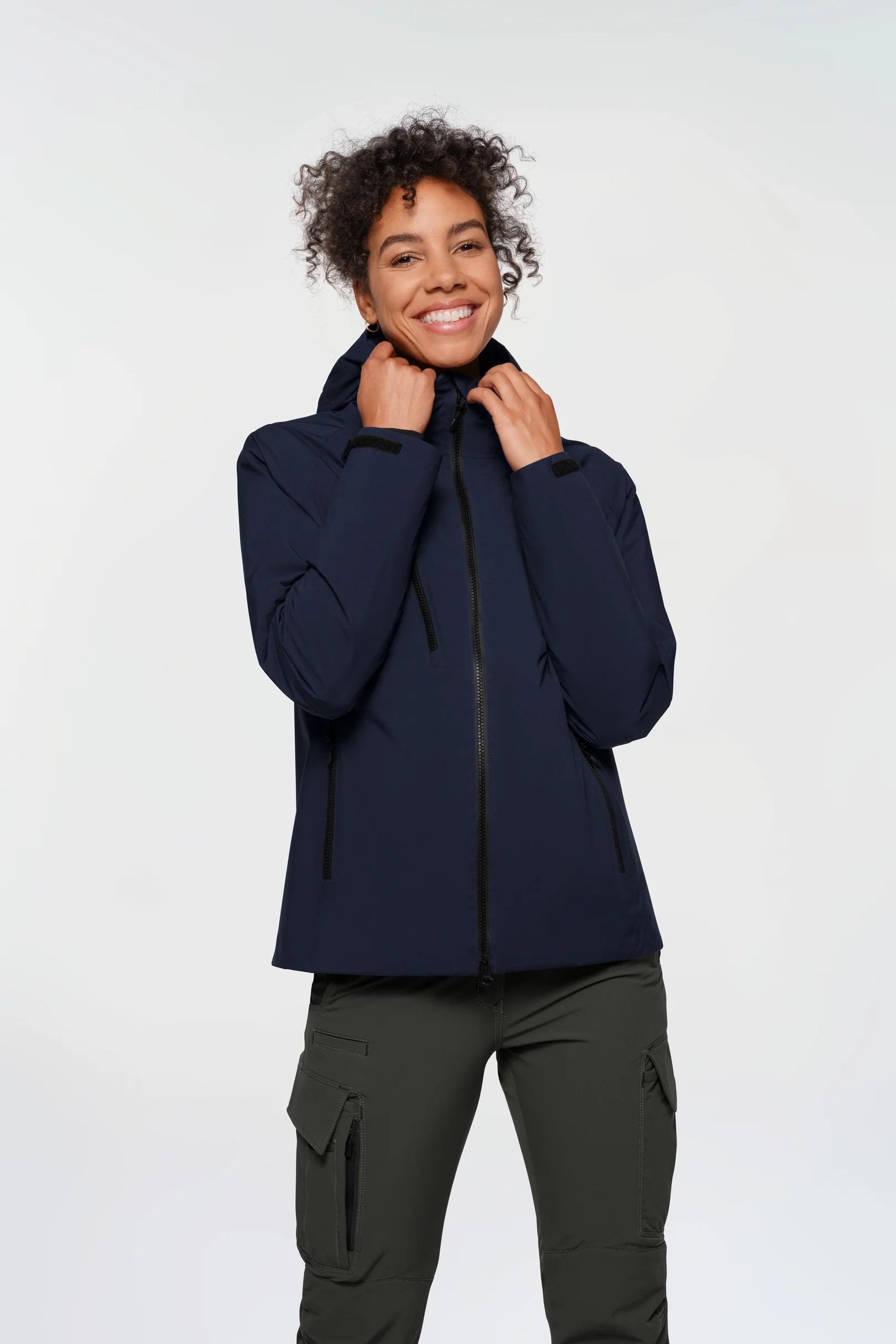 HAKRO Damen High-Activejacke ECO,Gr.L - Farbe: tinte, 100% Polyester rec.