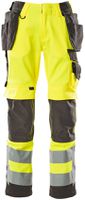 Hose mit Hängetaschen, Gr. 90C58 - hi-vis gelb/dunkelanthrazit