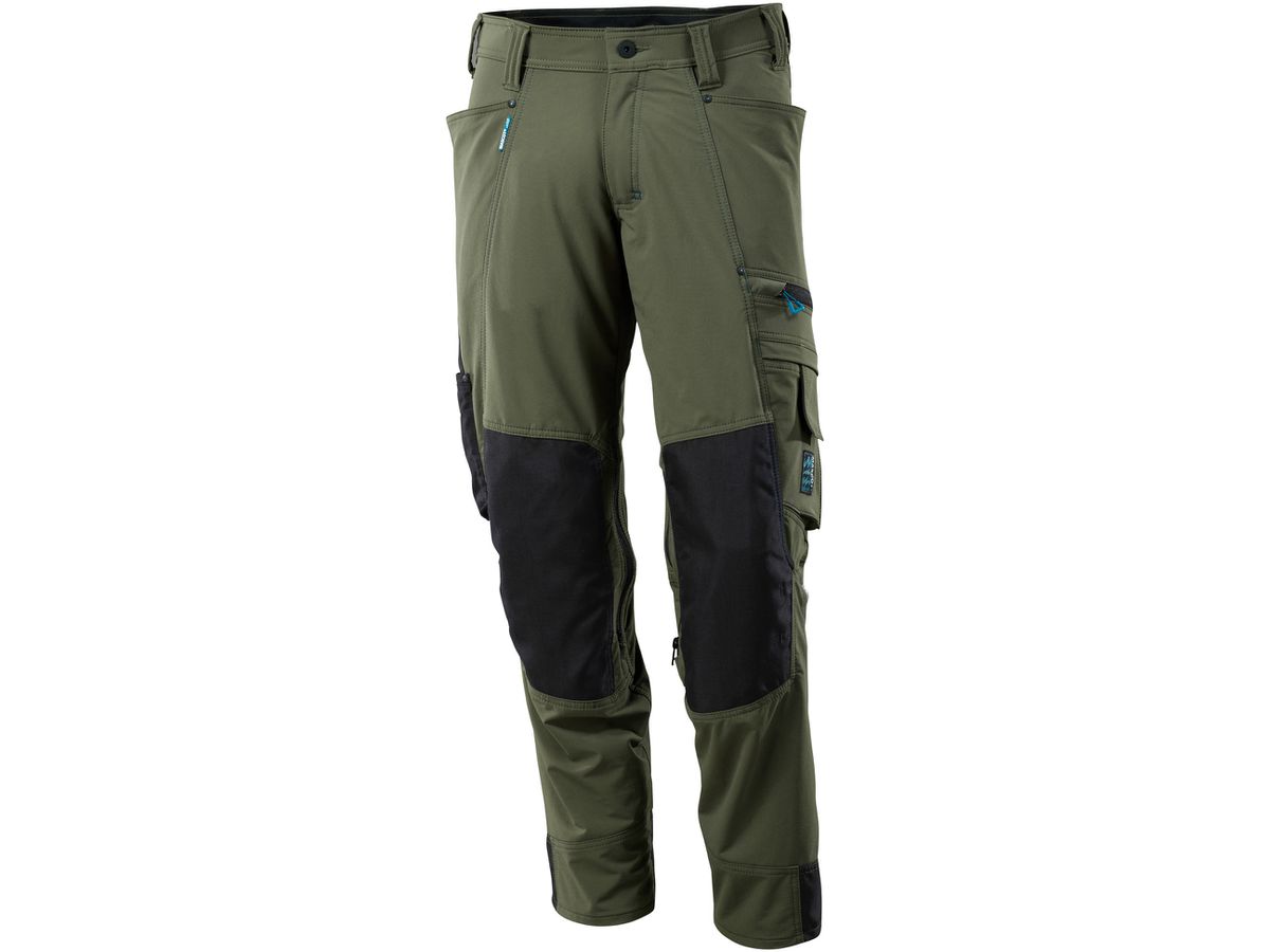 Advanced Hose mit Knietaschen, Gr. 76C54 - moosgrün, 92% PA / 8% EL, 235 g/m²
