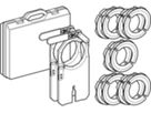 Einsatzbacken 50-90 und Aufspannplatten - 110 mm, mit Koffer