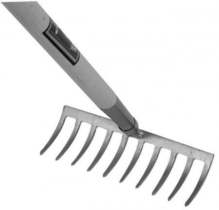 Gartenrechen OFFNER gebogen - mit Stiel
