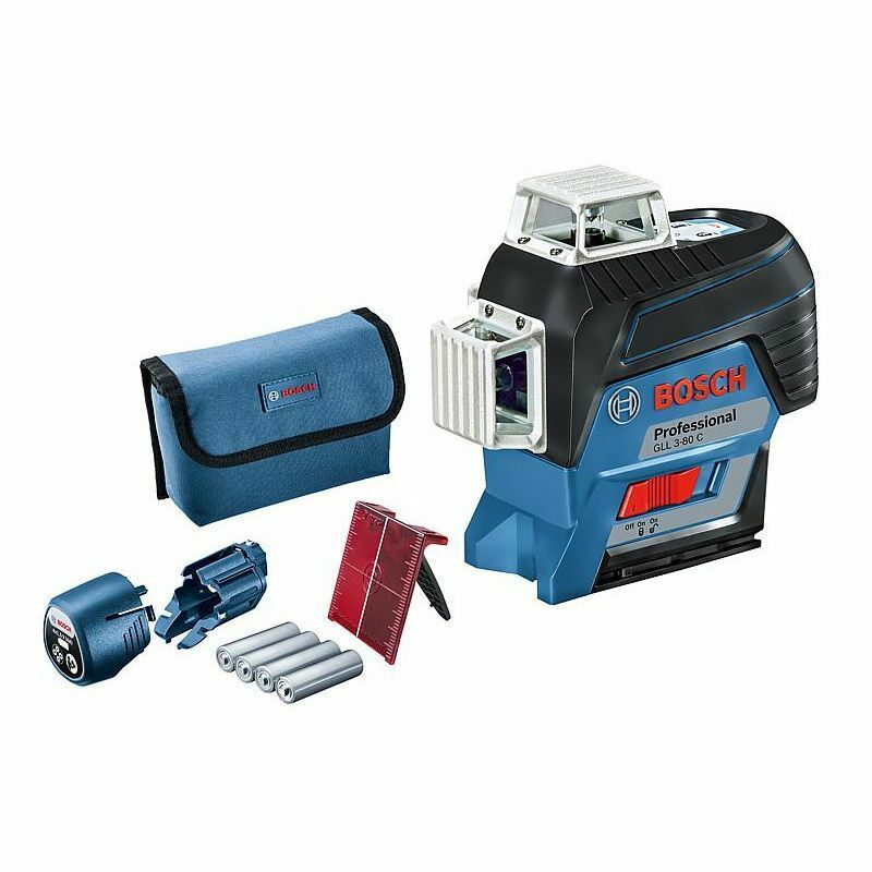 Linienlaser Bosch GLL 3-80C 3x360° - im Karton, inkl. 4x AA Batterien