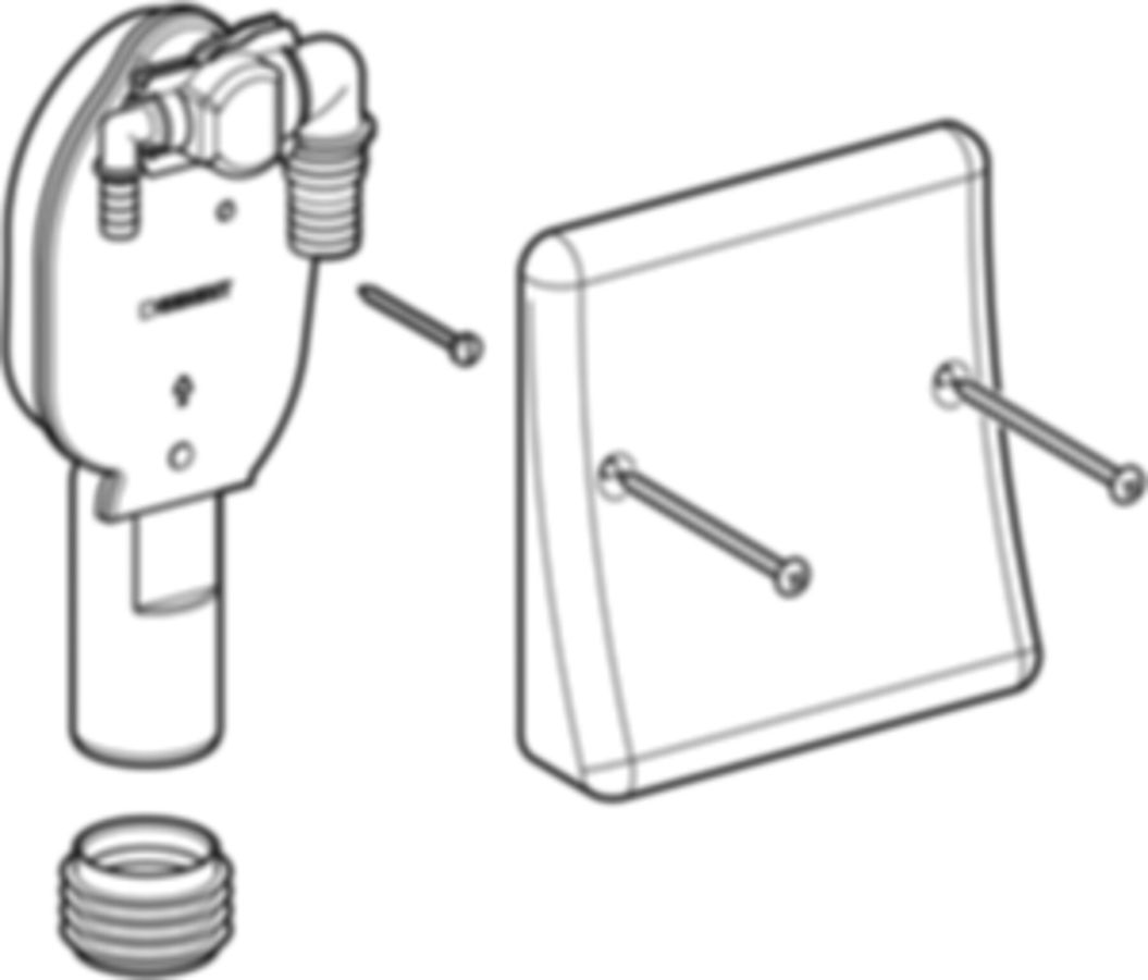 Geberit PE Fertigbauset für UP-Sifon - für Wasch- und Geschirrspülmaschine