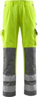 Olinda Hose mit Knietaschen, Gr. 76C44 - hi-vis gelb/anthrazit, 65% PES / 35% CO