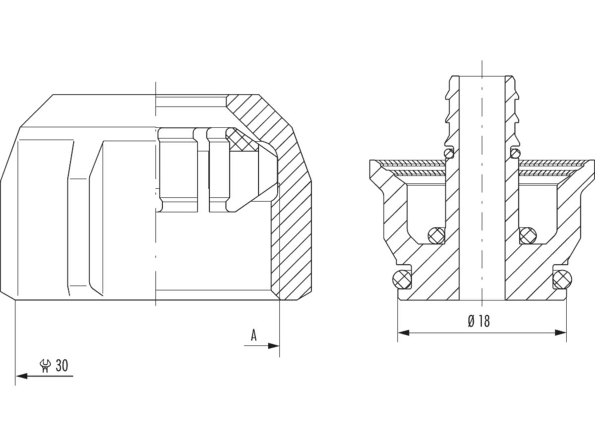 Klemmverschraubung MKV-K, G 3/4" 2er-Set - für BDH Rohr 20x2mm