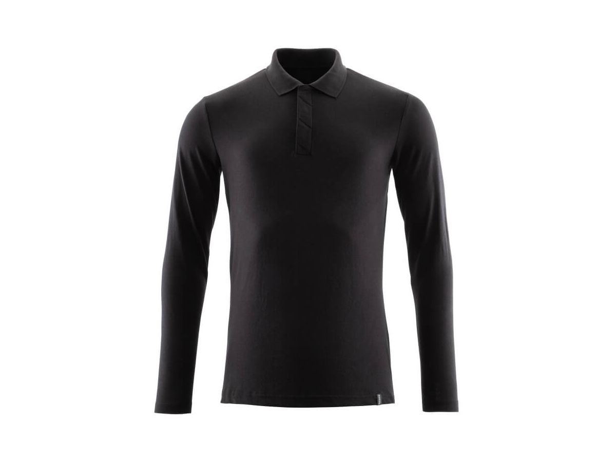 Polo-Shirt langarm, ProWash, Gr. 6XLONE - vollschwarz, 60% CO / 40% PES, 210 g/m2