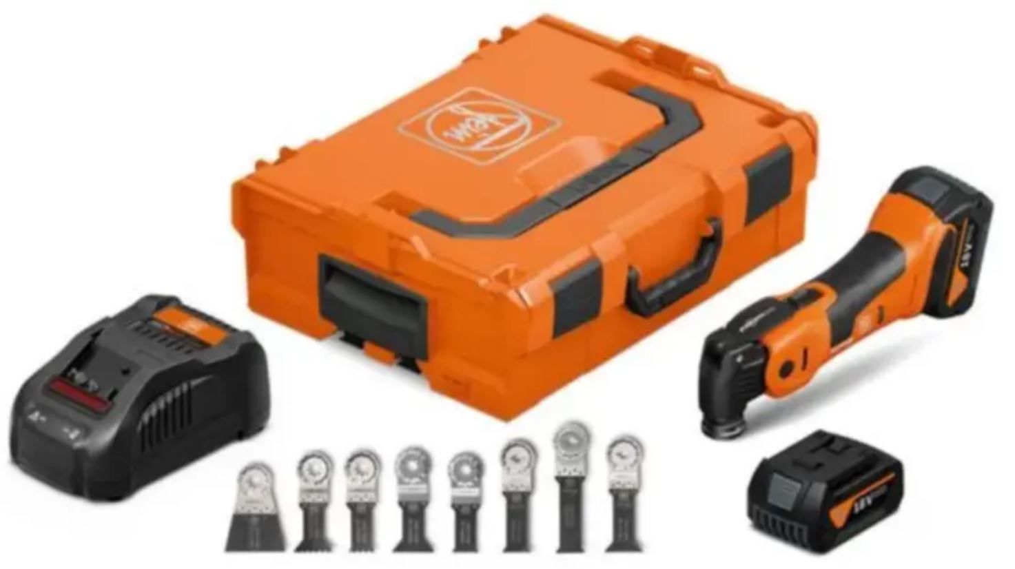 Akku MULTIMASTER AMM 700 MAX TOP - Fein, 18V mit 2x 5.0 Ah. 60-tlg