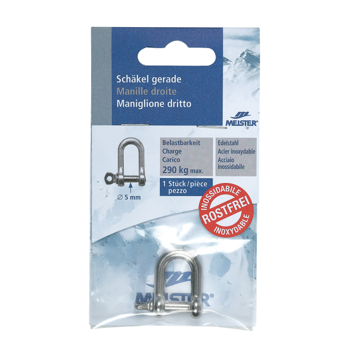 Schäkel gerade MEISTER Edelstahl Inox