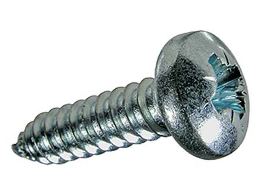 Linsen-Blechschrauben mit Kreuzschlitz - Pozidriv Form Z mit Spitze Form C Stahl