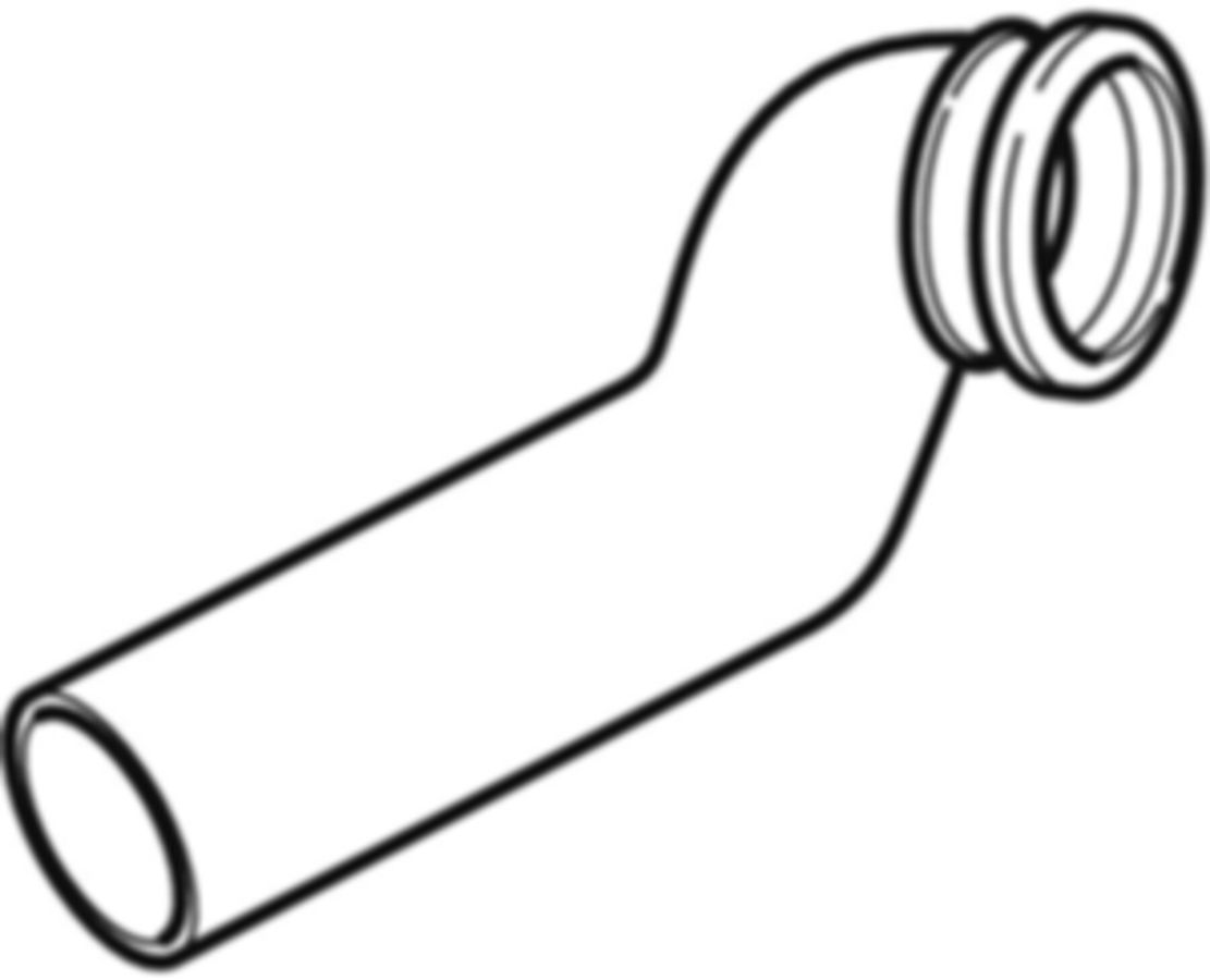 Geberit PE Wandklosett-Bogen 90° - rechts