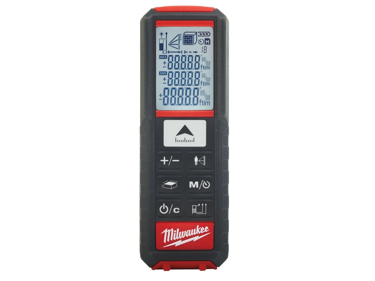 Laser Distanzmesser Milwaukee LDM 50 - 0.05-50m Messung von Länge,Fläche,Volum.