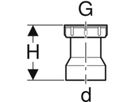 Geberit PE Verschraubungsbördel - 11/2" / 50