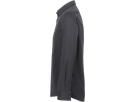 Hemd 1/1-Arm Perf. Gr. XS, anthrazit - 50% Baumwolle, 50% Polyester, 120 g/m²