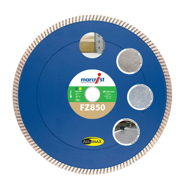 Diamanttrennscheibe MARCRIST FZ 850 - für Feinsteinzeugplatten