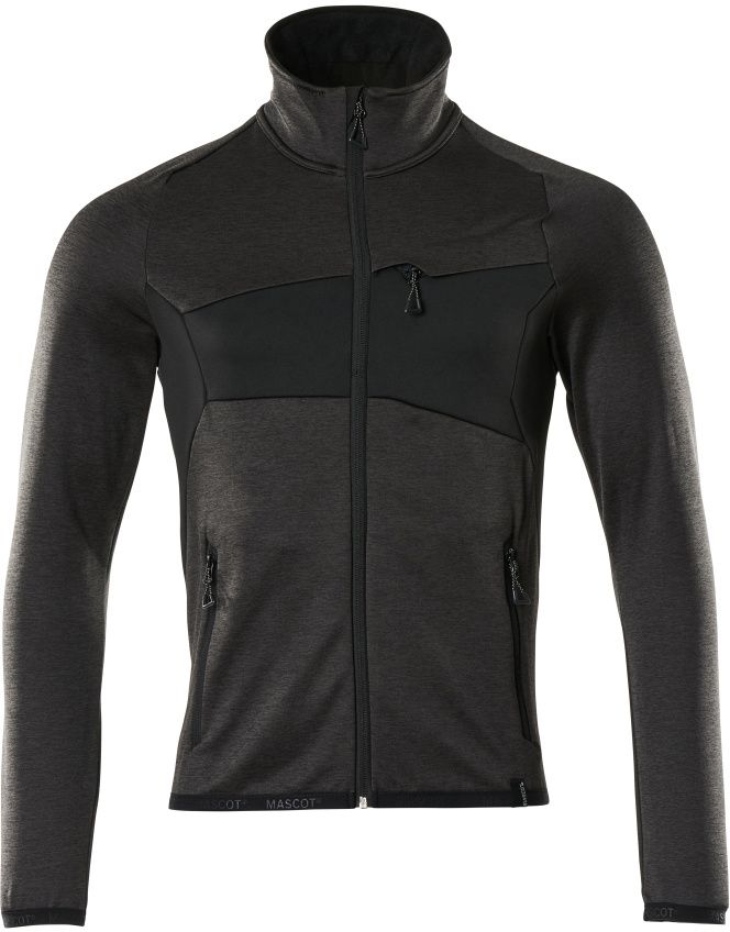 Fleecepullover Microfleecejacke - mit Reissverschluss, 94% PES / 6% EL