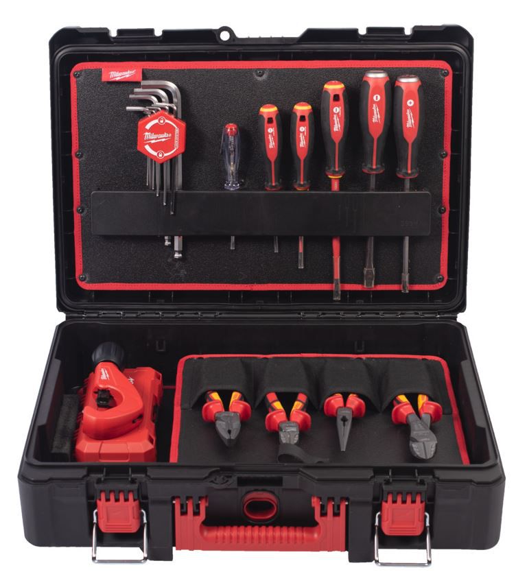 Werkzeugkoffer Installateur SET 73-tlg. - Milwaukee im PACLOUT Koffer
