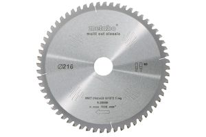Kreissägeblatt METABO MultiCut ClassiC - für halbstationäre Kreissägen
