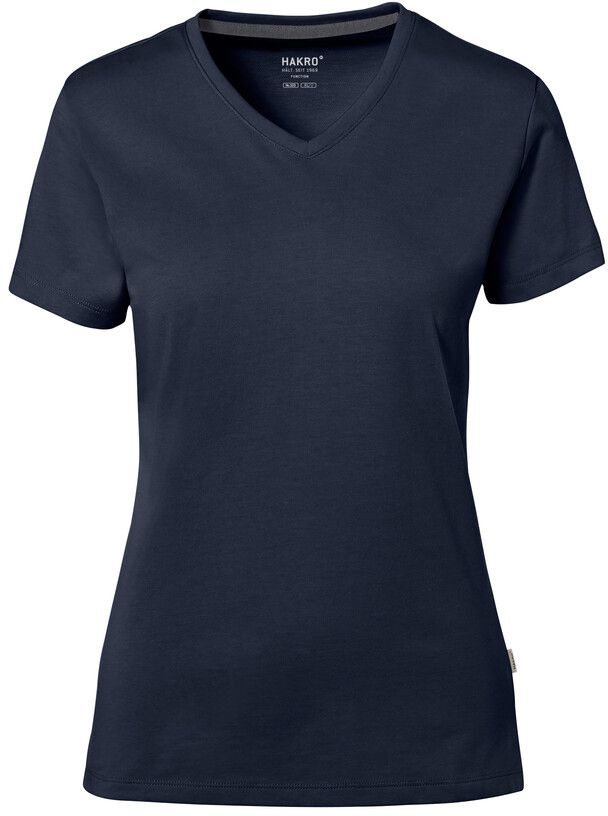 Damen V-Shirt Cotton Tec - 50% CO / 50% PES, 185 g/m²