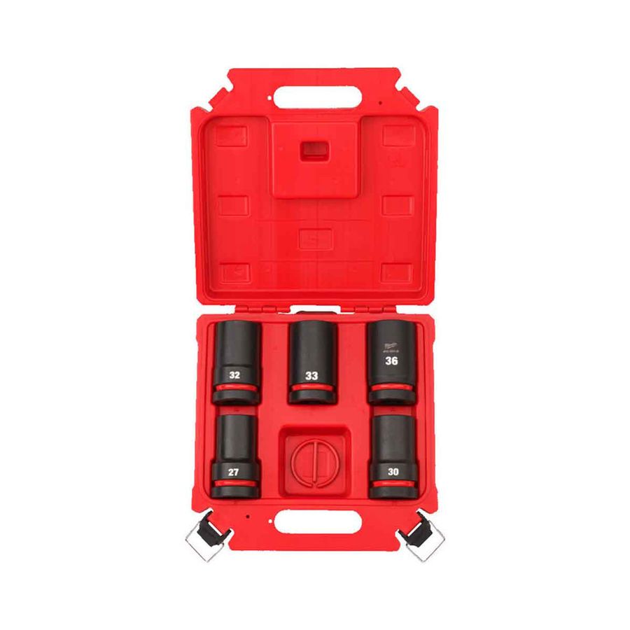 Schlagnuss Shockwave SET 1" 5-tlg. - Milwaukee, Lang