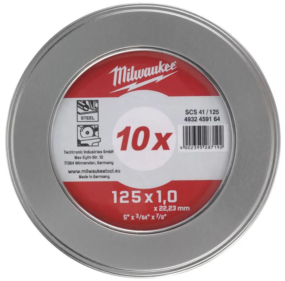 Trennscheibe PRO+ INOX 125 mm - Milwaukee, Inhalt: Pak à 10 Stk.