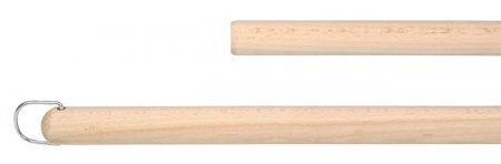 Stiel Holz roh ø2.5cm Länge 160 cm - ohne Metallgewinde, mit Aufhänger