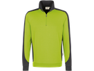 Zip-Sweatsh. Contr. Perf. XL kiwi/anth. - 50% Baumwolle, 50% Polyester