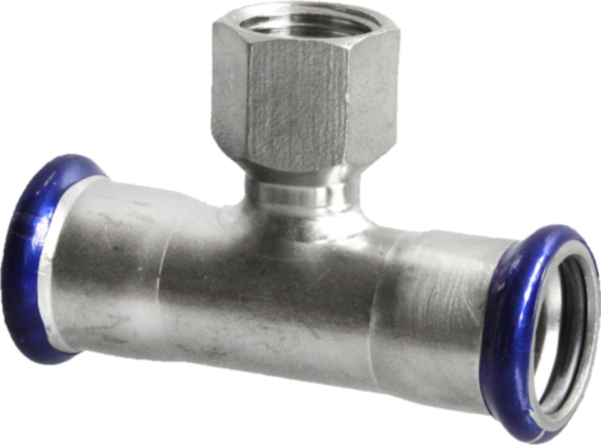 Eurotubi T-Stück mit IG Inox T 90°