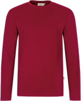 Longsleeve Performance Gr. 2XL, weinrot - 50% Baumwolle, 50% Polyester, 190 g/m²