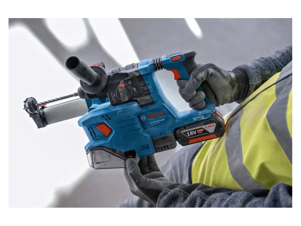 Akku-Bohrhammer Bosch GBH 18 V-22 solo - SDS+ in L-Boxx Bohr-ø 4-22mm, 1.9J