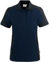 Damen-Polosh. Co. Perf. 2XL tinte/anth. - 50% Baumwolle, 50% Polyester, 200 g/m²