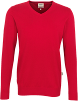 V-Pullover Premium-Cotton Gr. 2XL, rot - 100% Baumwolle