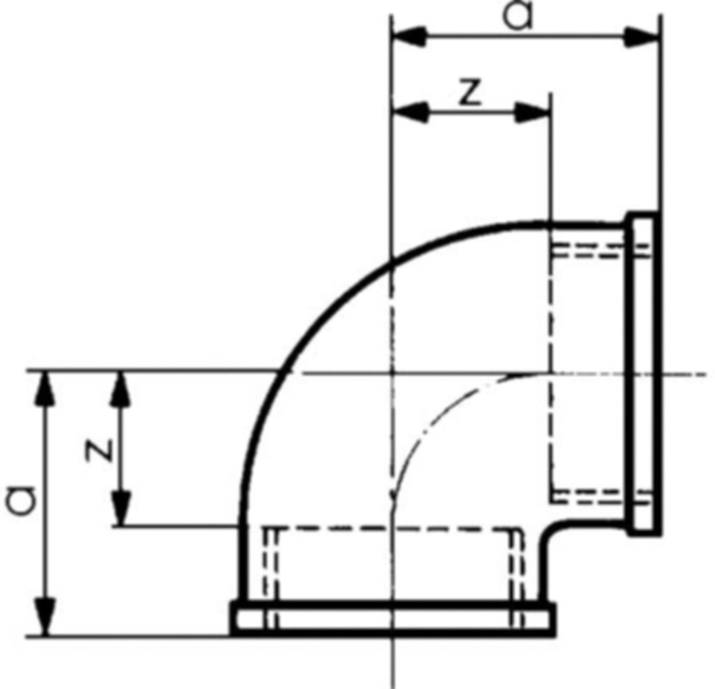 Winkel 90° +GF+ Serie 8000