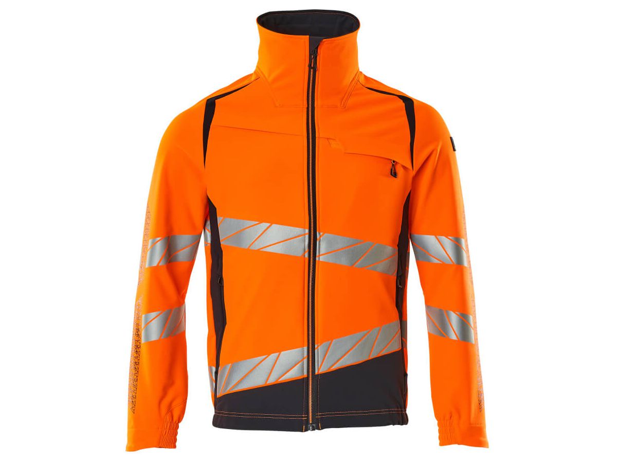 Jacke ultimate Stretch, Gr. 2XL - hi-vis orange/schwarzblau