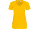 Damen-V-Shirt Performance Gr. 4XL, sonne - 50% Baumwolle, 50% Polyester, 160 g/m²