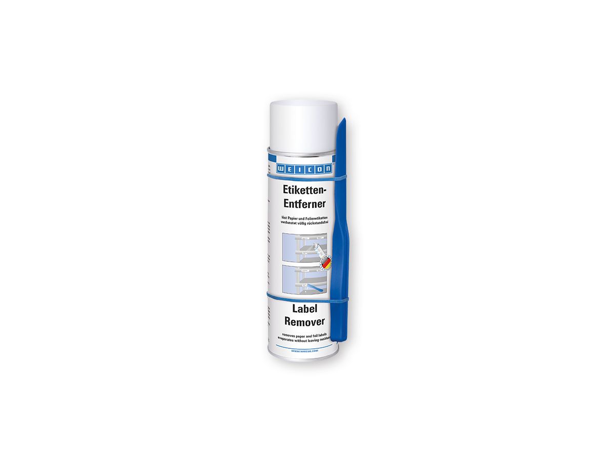 Etiketten Entferner Weicon 500 ml - mit Spezialspachtel, (Karton/12 Dosen)