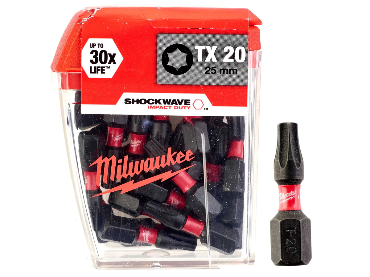 Schrauberbit Shockwave Gen II - Milwaukee TX20 / 25 mm (Pack à 25 Stk)