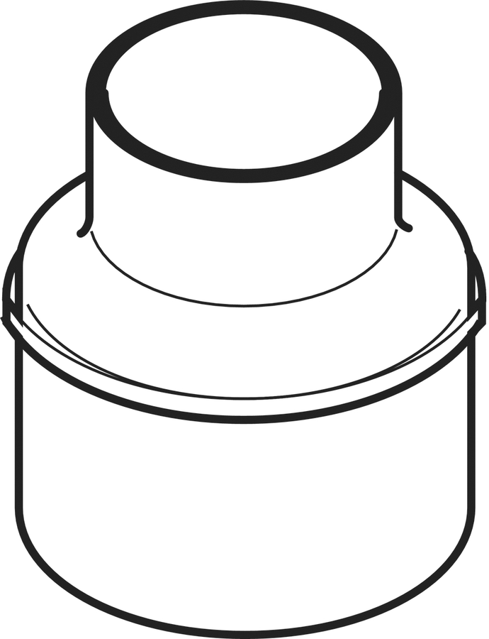 Geberit-Silent Reduktion 125/110 - zentrisch, lang