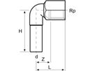 Eurotubi Übergangswinkel 90° Inox - mit AG