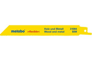 Säbelsägeblatt METABO 150x0.9 mm - Flexible Wood+Metall, 5 Stk.