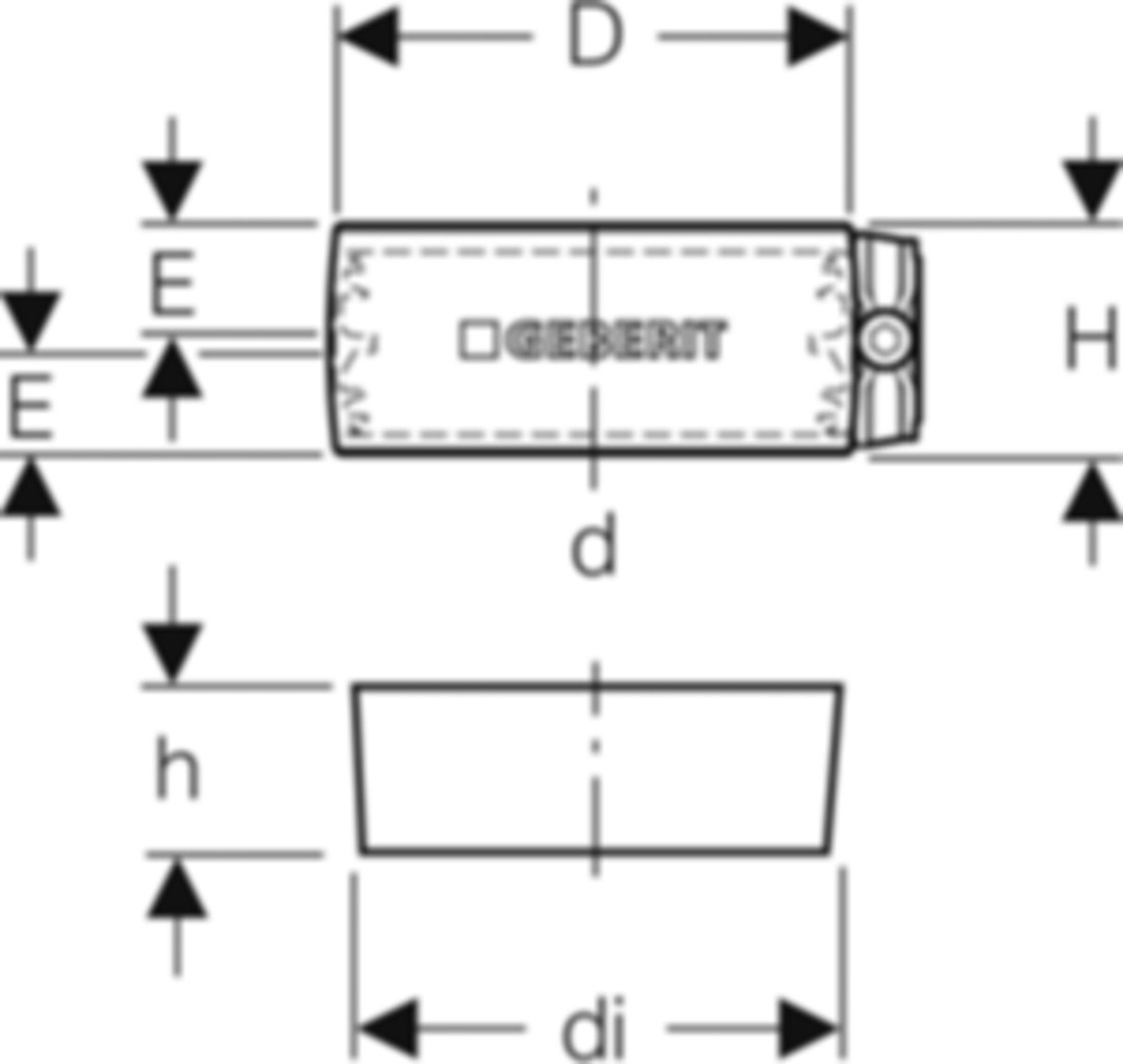 Geberit Silent Spannverbinder 110 mm - db20, für Fallleitung